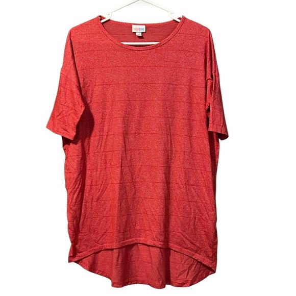 Lularoe Hi Low Women’s Size XS Short Sleeve Shirt Preppy Loungewear Colorful‎ - Picture 1 of 8